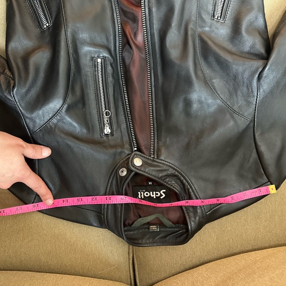 Schott NYC Women's Black Leather Jacket - Picture 2 of 5